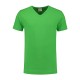 L&S Cotton Elastane V-neck T-shirt Short Sleeves for him