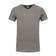 L&S Cotton Elastane V-neck T-shirt Short Sleeves for him