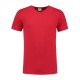 L&S Cotton Elastane V-neck T-shirt Short Sleeves for him