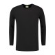 L&S Cotton Elastane T-shirt Long Sleeves for him