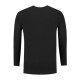 L&S Cotton Elastane T-shirt Long Sleeves for him