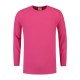 L&S Cotton Elastane T-shirt Long Sleeves for him