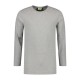 L&S Cotton Elastane T-shirt Long Sleeves for him