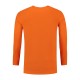 L&S Cotton Elastane T-shirt Long Sleeves for him