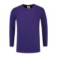 L&S Cotton Elastane T-shirt Long Sleeves for him