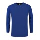 L&S Cotton Elastane T-shirt Long Sleeves for him