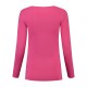 L&S Cotton Elastane T-shirt Long Sleeves for her