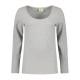 L&S Cotton Elastane T-shirt Long Sleeves for her