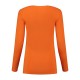 L&S Cotton Elastane T-shirt Long Sleeves for her
