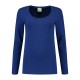 L&S Cotton Elastane T-shirt Long Sleeves for her