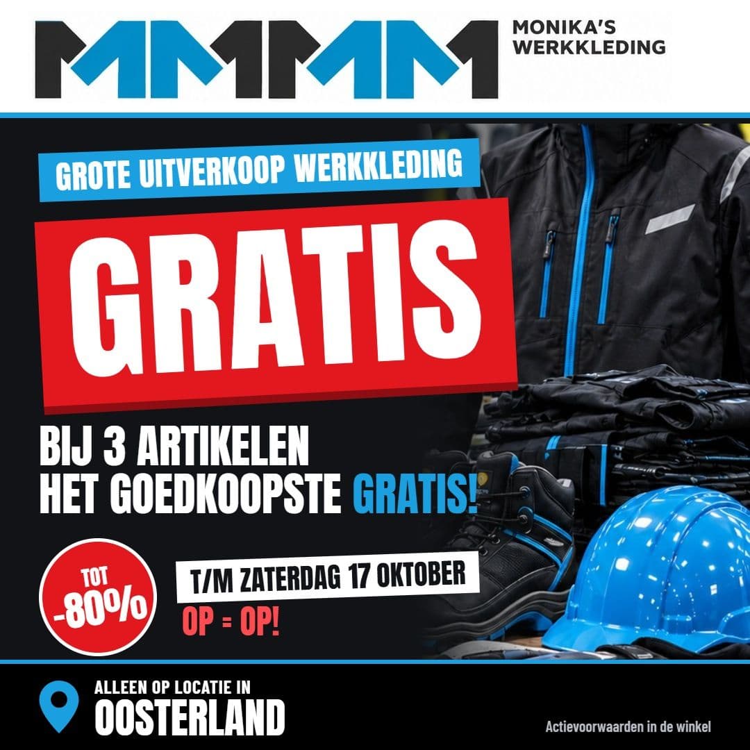 Uitverkoop: bij 3 artikelen het goedkoopste gratis, tot -80%